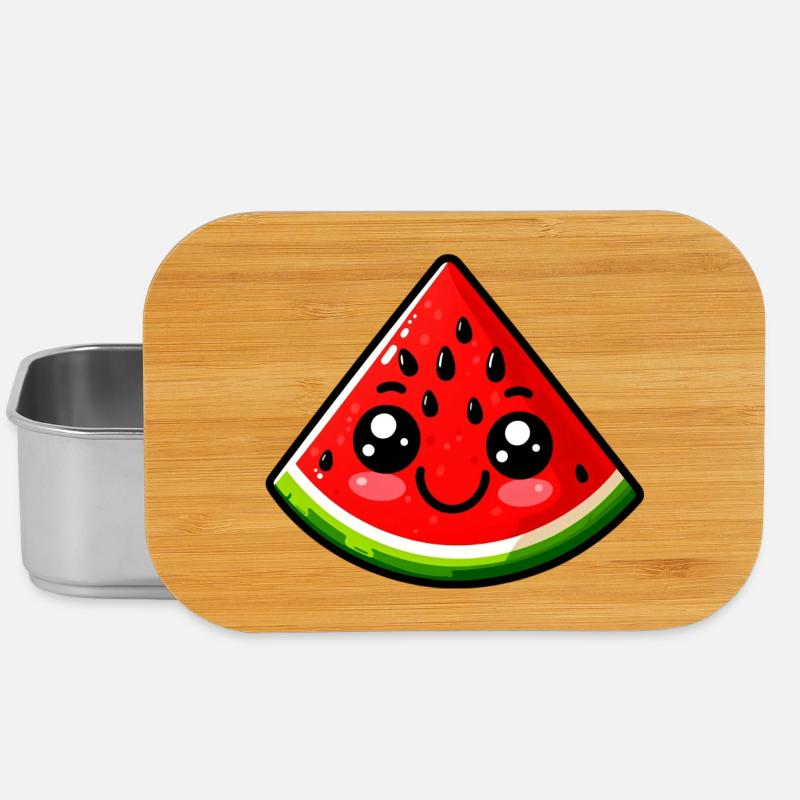 Watermelon Watermelons - Lunch Box - silver