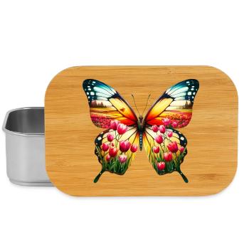 Butterfly tulips tulip Holland - Lunch Box - silver - Front