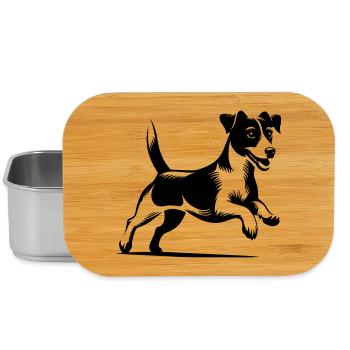 Jack Russell Terrier - Lunch Box - Silber - Vorne