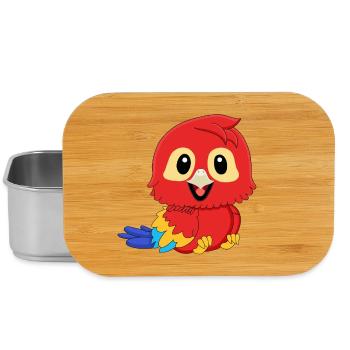 Parrot Red Macaw - Lunch Box - silver - Front