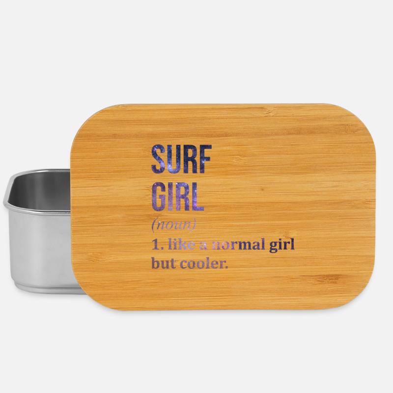Surfing - Lunch Box - silver