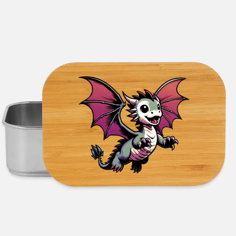 Dragon - Lunch Box - silver