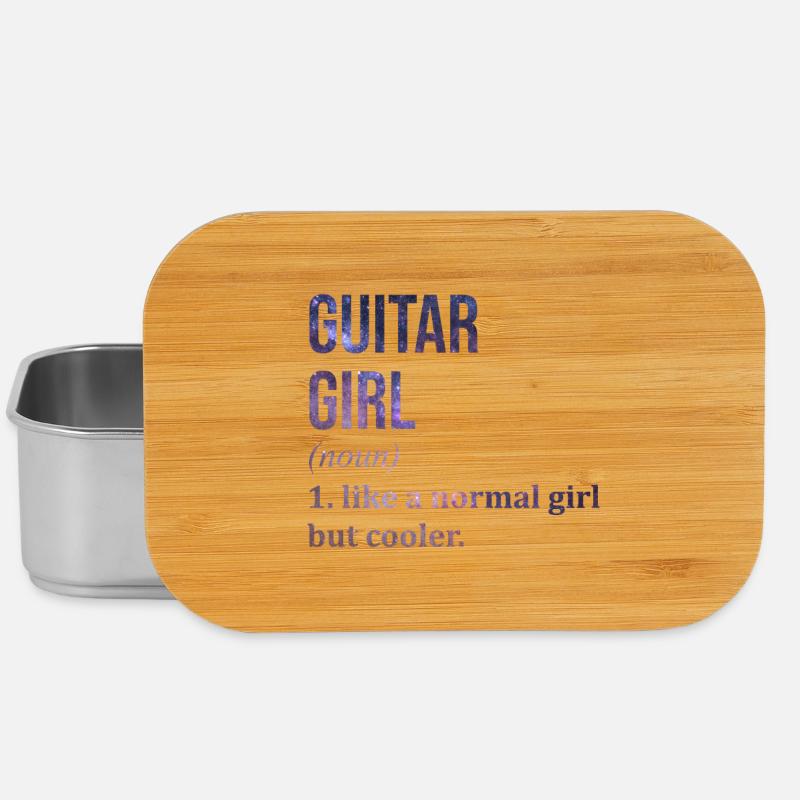 guitare - Boîte à goûter - argent