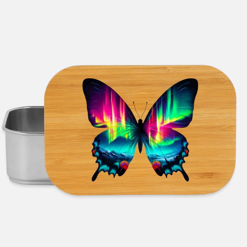 Schmetterling - Lunch Box - Silber
