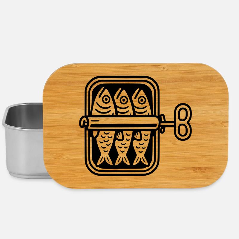sardinen dose - Lunch Box - Silber
