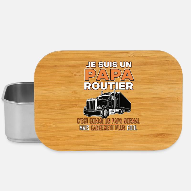 Papa routier plus cool - Boîte à goûter - argent