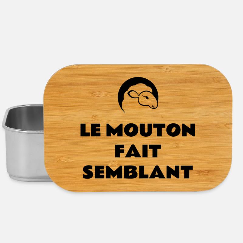 Le mouton fait semblant  - Boîte à goûter - argent
