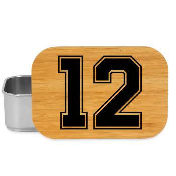 12 Number - Lunch Box - silver - Front