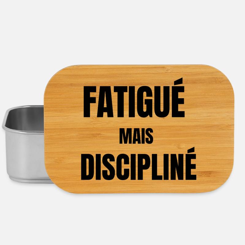 Tired but disciplined – work mindset - Lunch Box - silver