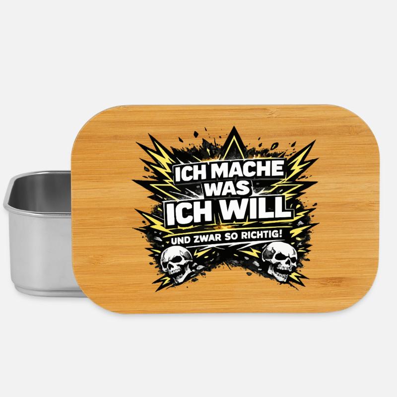 I do what I want – Skull & Blitze - Lunch Box - silver