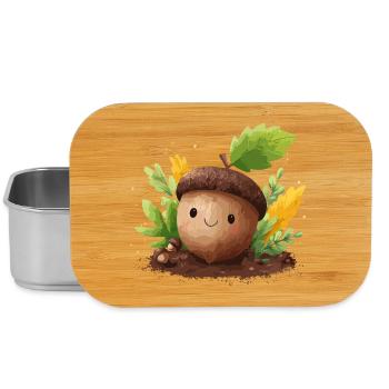 Herbstlicher Eichelfreund Niedlich - Lunch Box - Silber - Vorne