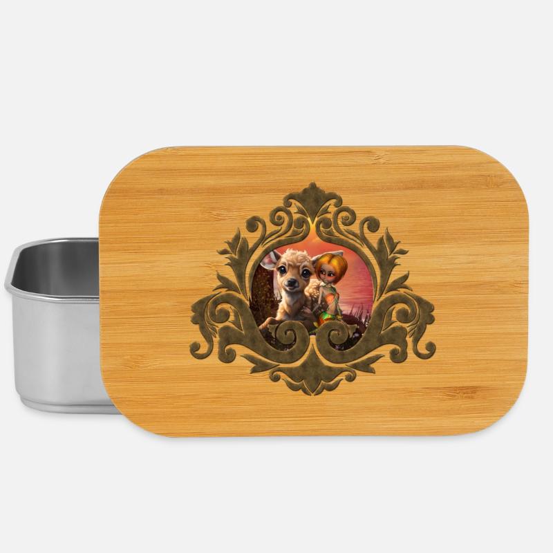 und das niedliche Rehkitz - Lunch Box - Silber