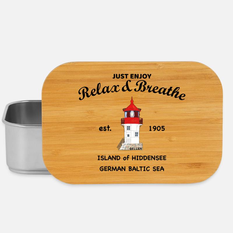 Insel Hiddensee, Leuchtturm Gellen Deutsche Ostsee - Lunch Box - Silber