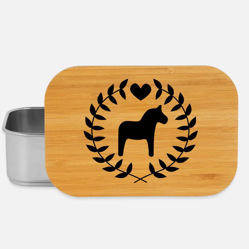 Dalapferdchen - Lunch Box - Silber