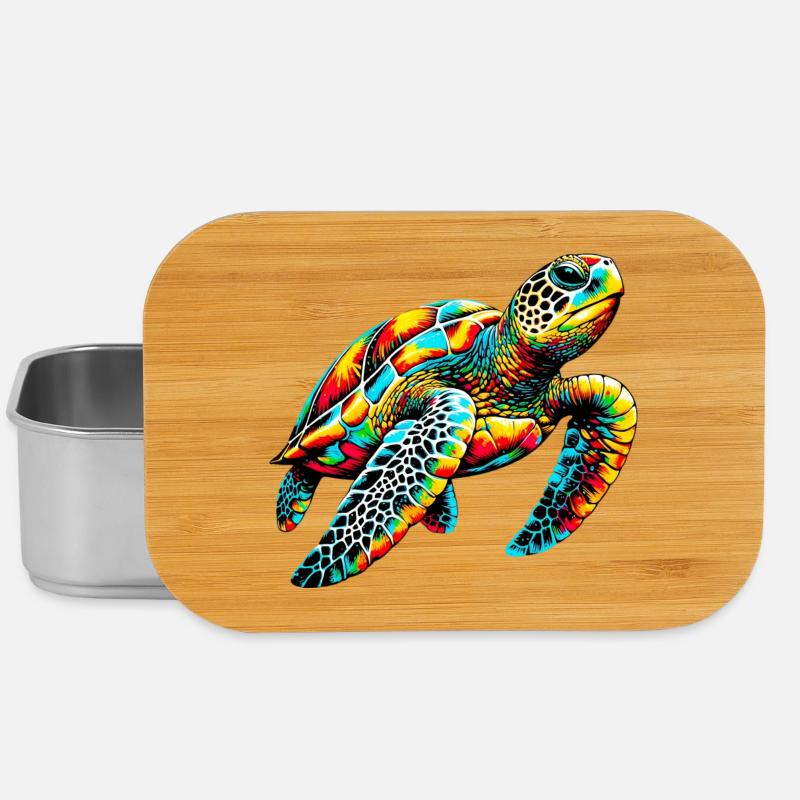 Schildkröte - Lunch Box - Silber