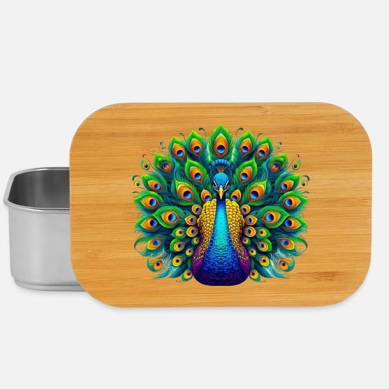 Pfau - Lunch Box - Silber