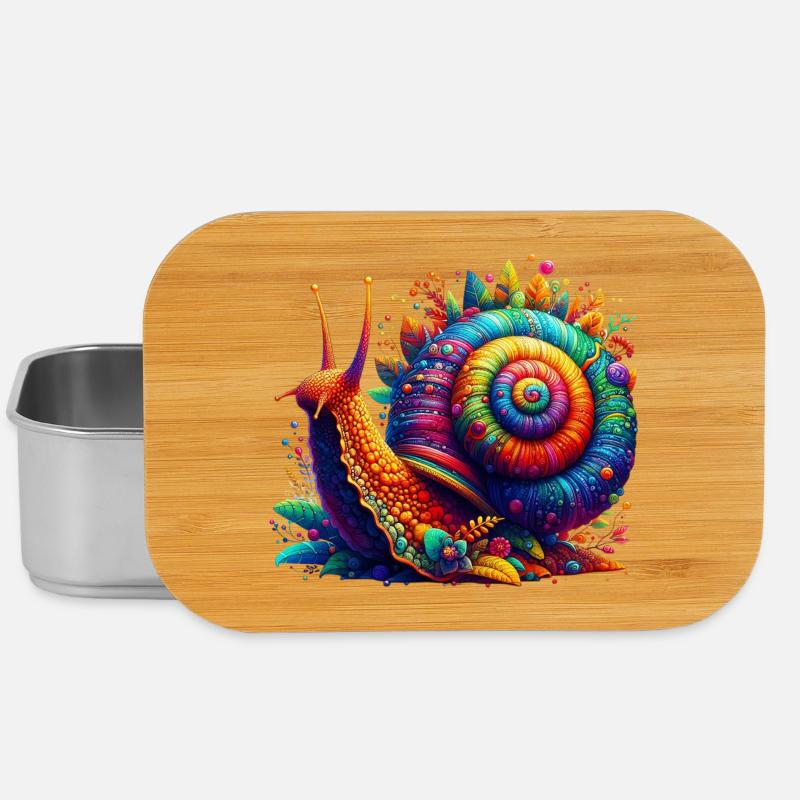 Schnecke - Lunch Box - Silber