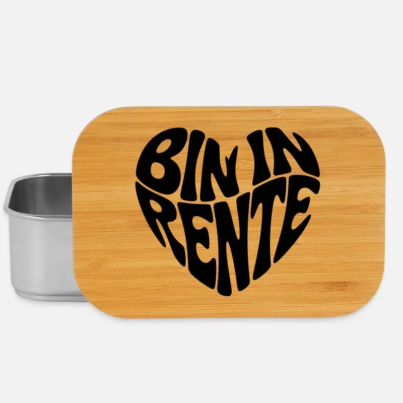 Bin in Rente  - Lunch Box - Silber