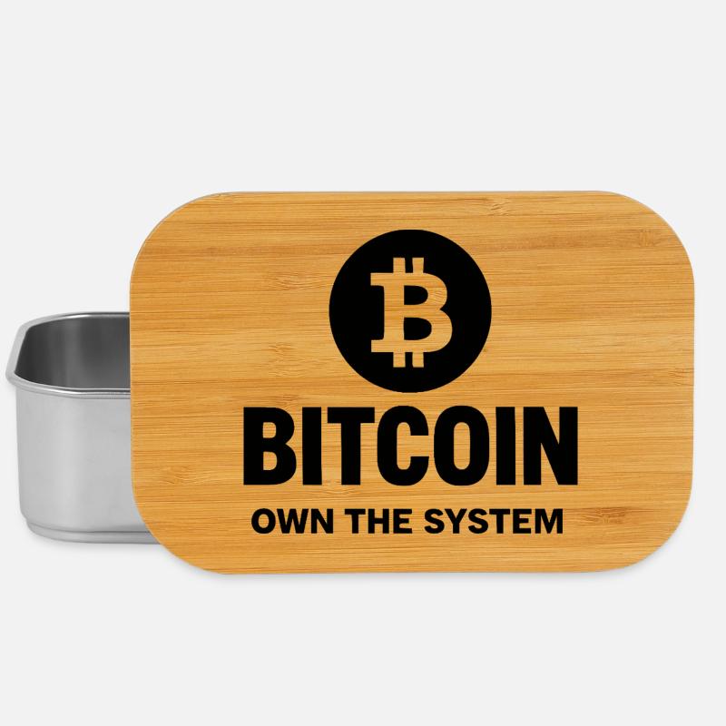 Bitcoin - Own the System - Lunch Box - Silber