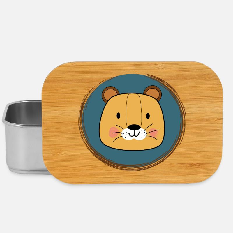 Lion adorable - Boîte à goûter - argent