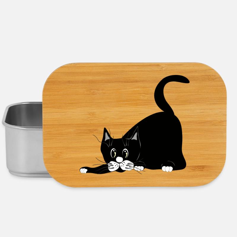 Katze - Lunch Box - Silber