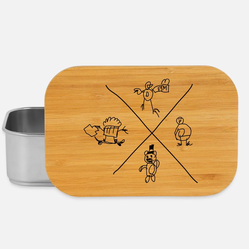 Kritzel-Core - Lunch Box - Silber