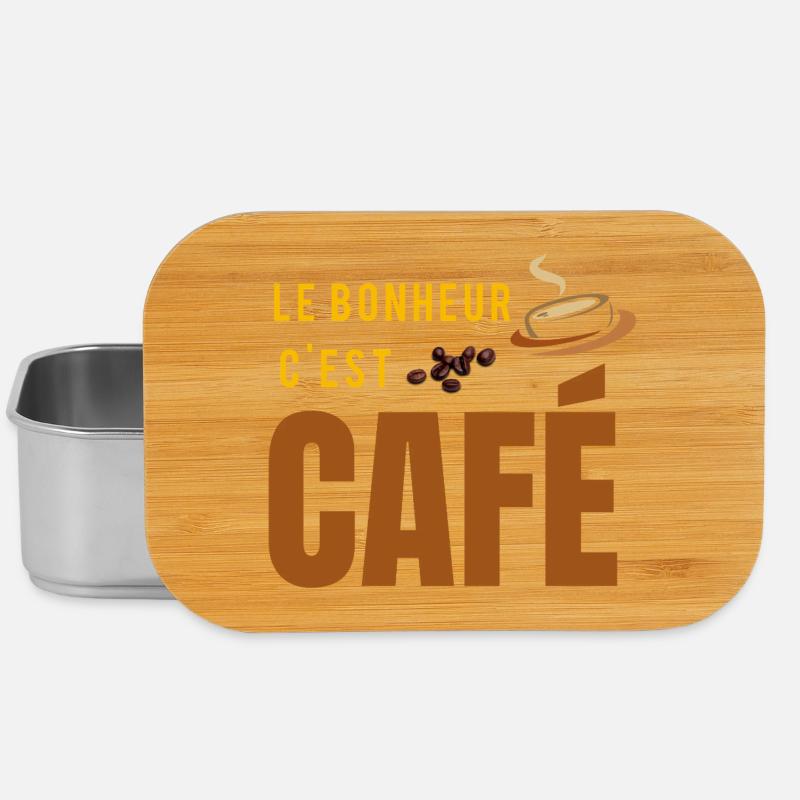Happiness is coffee - Lunch Box - silver