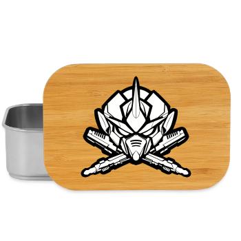 One Bulky Mech - Logo Head v2 - Lunch Box - silver - Front