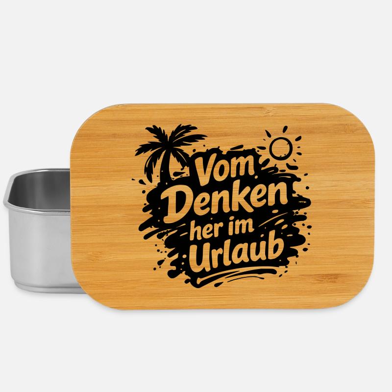 Vom Denken her im Urlaub - Lunch Box - Silber