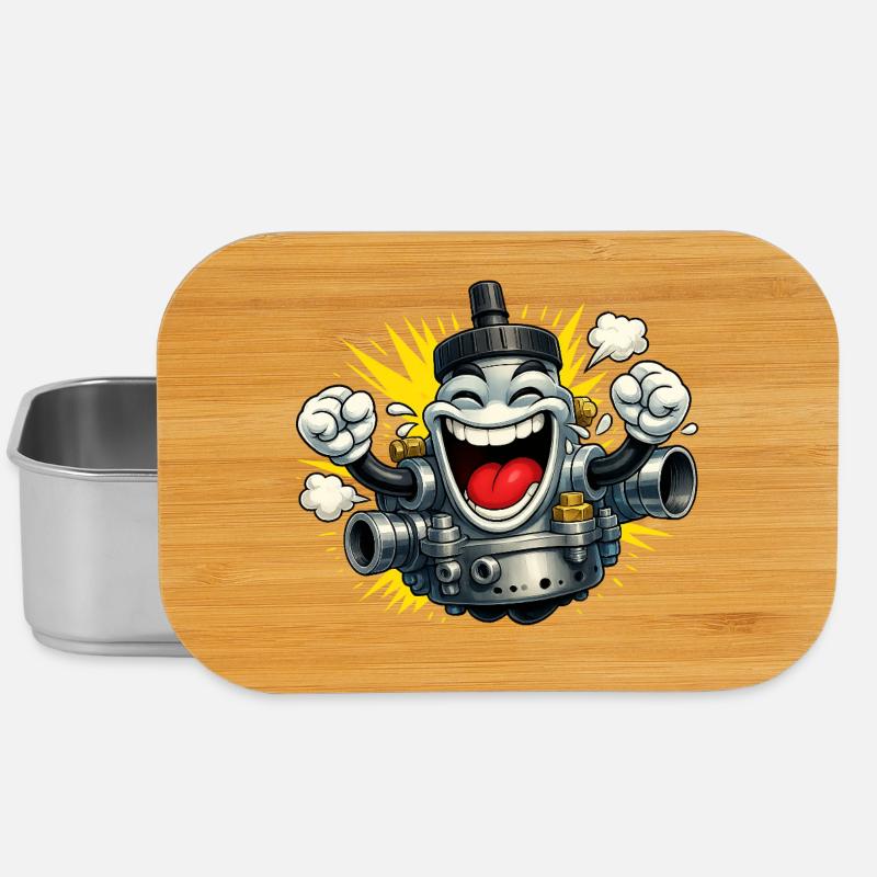 Vergaser Mofa Fun - Lunch Box - Silber