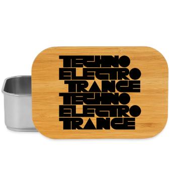 Techno Electro Trance music - Lunch Box - silver - Front