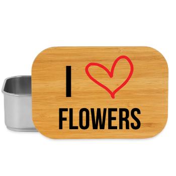 I love flowers, passion, nature and flowers - Lunch Box - silver - Front
