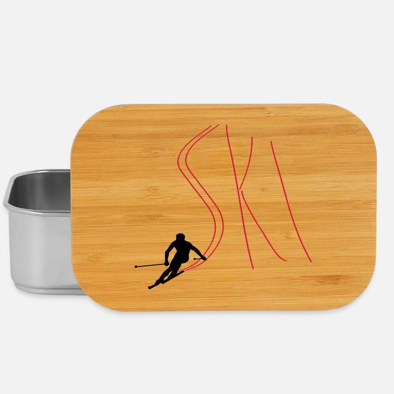 Ski - Lunch Box - Silber