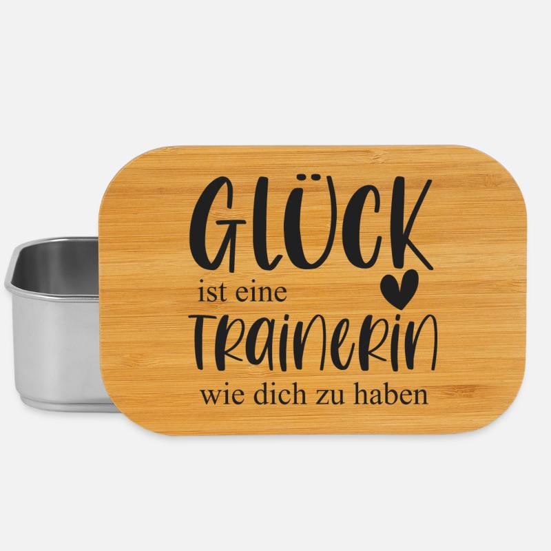 Trainerin Bedanken Geschenk Glück Abschied - Lunch Box - Silber