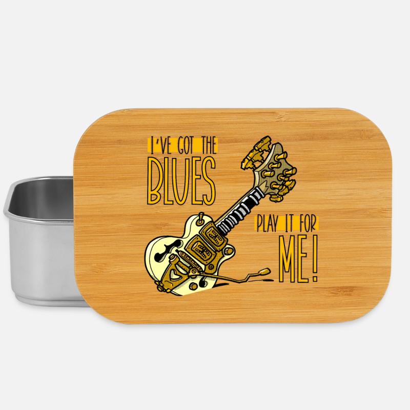 Guitar play it for me COLOR - Lunch Box - silver