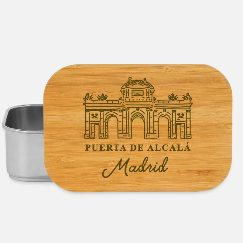 Puerta de Alcalá, Madrid, Spanien - Lunch Box - Silber