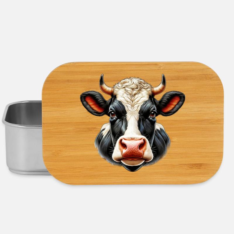 Vache - Boîte à goûter - argent