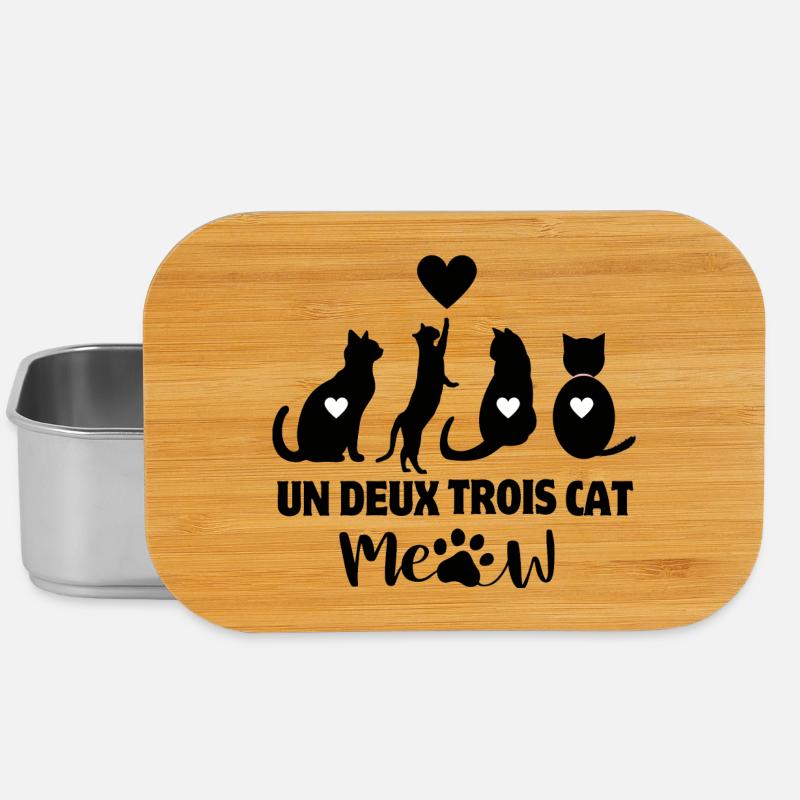 chat, cat, chat mignon, amoureux des chats - Boîte à goûter - argent