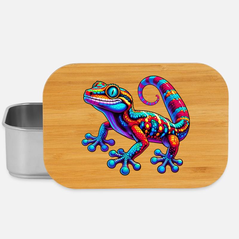 Gecko - Lunch Box - Silber