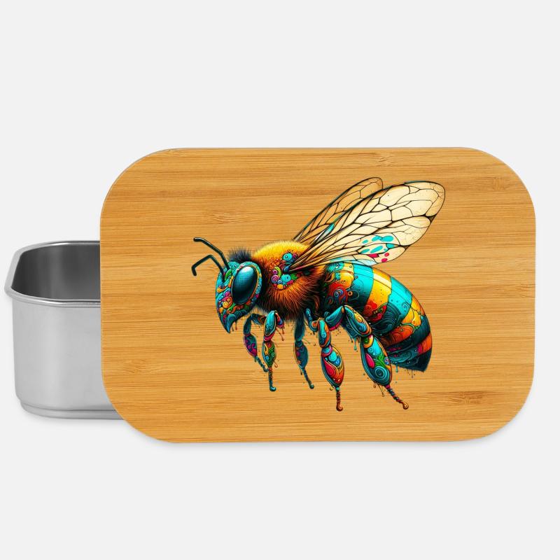 Biene - Lunch Box - Silber