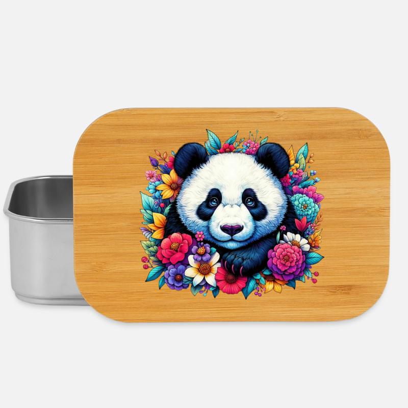 Panda - Lunch Box - Silber