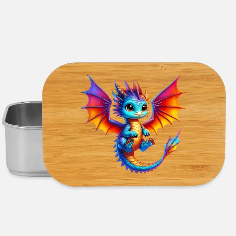 Drache - Lunch Box - Silber