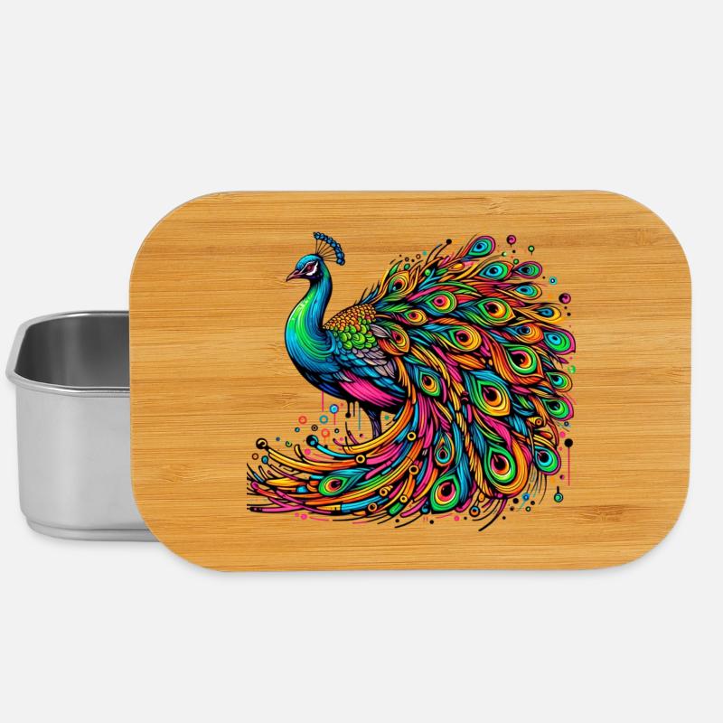 Pfau - Lunch Box - Silber