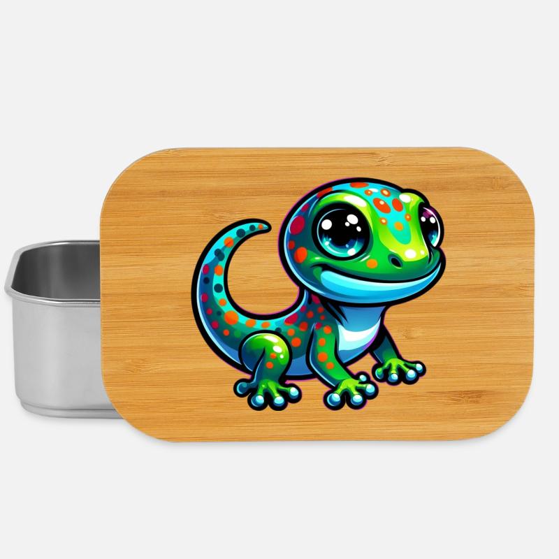 Gecko - Lunch Box - Silber