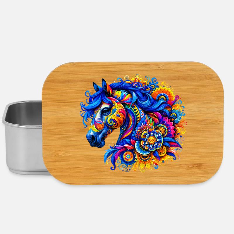 Pferd - Lunch Box - Silber
