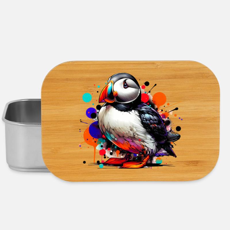 Papageitaucher - Lunch Box - Silber