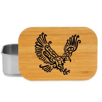 Schwarzer Adler - Lunch Box - Silber - Vorne