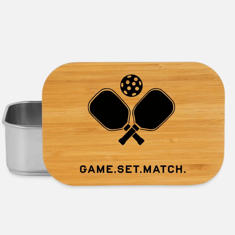 Pickleball - Lunch Box - Silber