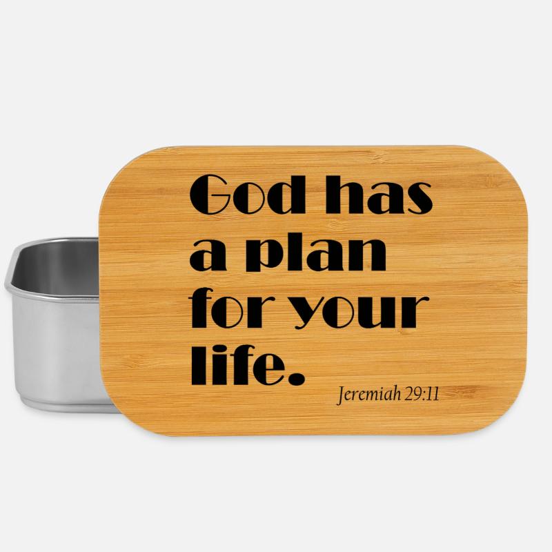 Dieu a un plan pour ta vie - Plan Gottes - Boîte à goûter - argent