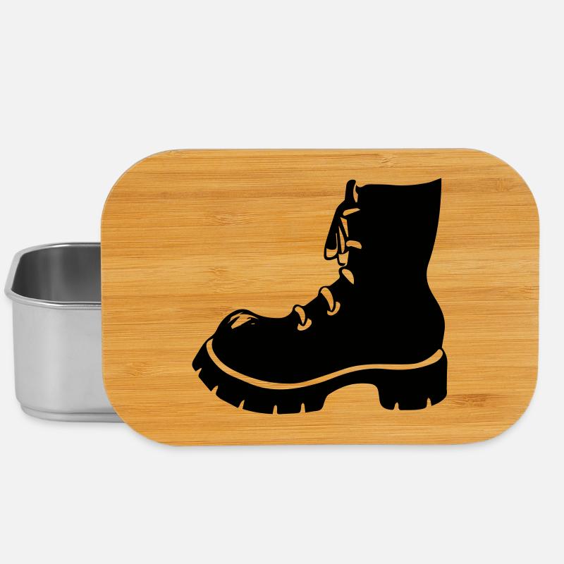 Punk Schuh Stiefel - Lunch Box - Silber